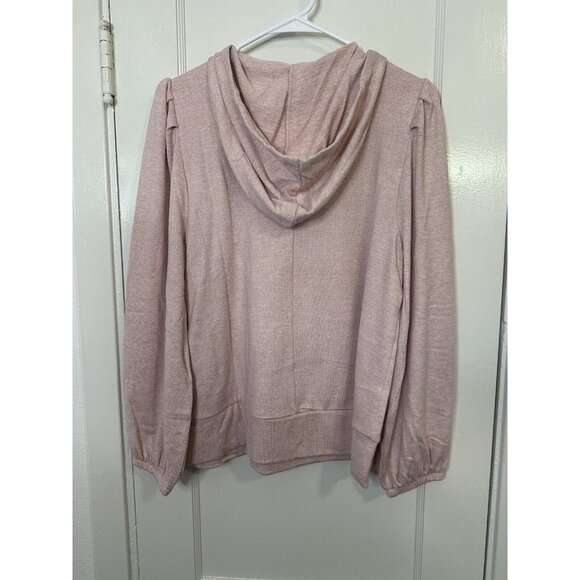 Lane Bryant LIVI Active Pink Hooded Pullover Sweater Size 10/12 - Picture 4 of 7